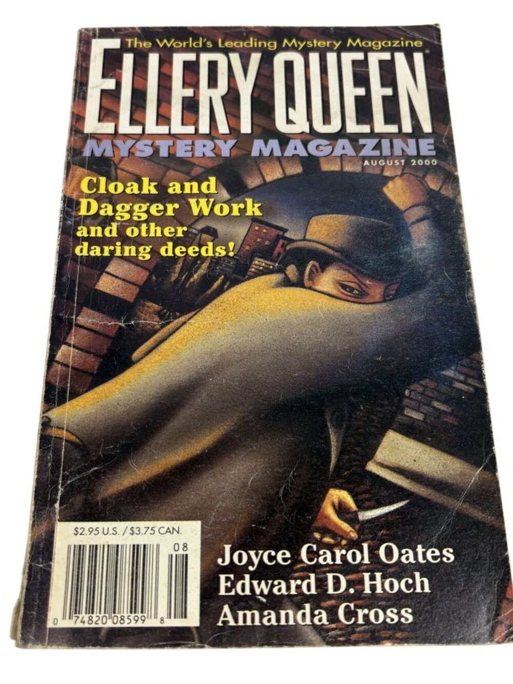 Ellery Queen Mystery Magazine August 2000 Issue Vintage Paperback‎